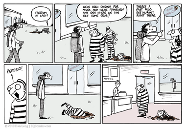 They hadn't eaten since taking that wrong turn at Albuquerque.