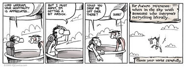 Also, if you fall past a flock of geese and make distressed goose noises, they still don't help you.